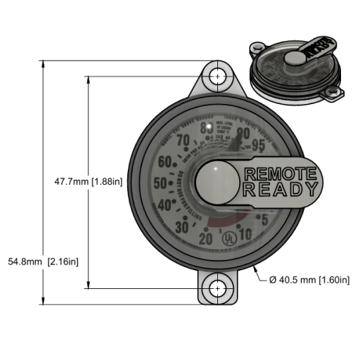 R3D Dial - Jr Style - Propane Tank Dial