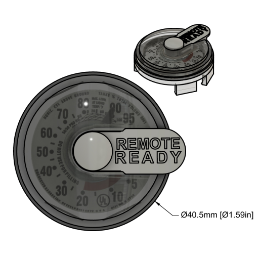 R3D Dial - Snap-On Style - Propane Tank Dial